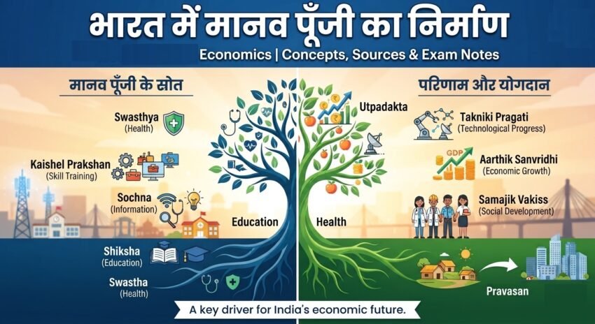 भारत में मानव पूँजी का निर्माण